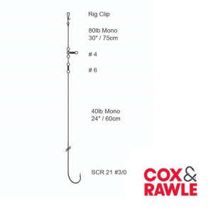Cox & Rawle Ready Made Cod/Bass Pulley Rig